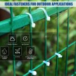 product_image_name-Caltucus Core-Small Zip Ties, Zip Ties 4 inch (10cm)with 18 lb Tensile Strength, White Cable ties, 100 Pack-7