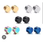 product_image_name-AD-2pcs Crystal Magnetic Ear Ring - Sliver/Gold-2