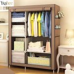 Yxahee Cloth Wardrobe Wine Color(Brown)