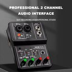 Generic Q12 Professional Studio Recording Mixer Sound Card Audio Interface - image 3