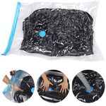 Generic Vacuum Storage Bags With Valve Folding Compressed Space Saving Clothes Storage Big Size For Towel Cloth Blanket - image 4
