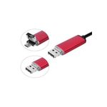 White Label 5M 6-LED 7mm Android PC USB Waterproof Endoscope Inspection Video Camera AN99 - Red