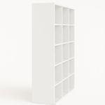 Lazava 15-Compartment Open Bookcase - White - image 2