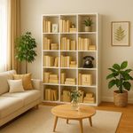 Lazava 15-Compartment Open Bookcase - White - image 4