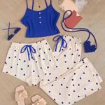 product_image_name-Generic-3 in 1 Sleeveless Nightwear Set - Pink & White -2