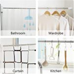 Generic Extendable Clothes Rail, 70-120cm Stainless Steel Extendable Clothes Rail Pole - image 3
