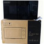 product_image_name-Generic-25L Manual Control Microwave Oven – Compact Black Kitchen Essential-1