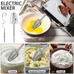 product_image_name-Generic-Automatic 7 Speed High Power Electric Hand Mixer Egg Beater Cake Baking Whisk Mixer Tool Household Electric Mini Blender  - White-6