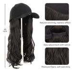 product_image_name-iyooyoo-2-in-1 Hat Wig Fashion Black Wavy Long Hair Baseball Cap Wig for Women, Gift for Her-5