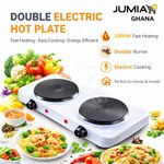 product_image_name-Generic-Double Electric Hot Plate Cooker – 2000W Portable Table Top Electric Stove With Dual Burner For Home, Hostel & Office-1