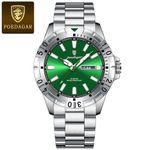 product_image_name-Fashion-POEDAGAR959 Fashion Business Leisure Watch Green Sliver-1