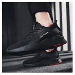 product_image_name-Generic-Casual Low Top Lace Up Sneakers - Black - Black - 43-5