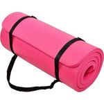product_image_name-Generic-High Density Thickened Yoga Mat - 183CM*61CM*10MM With Straps + Mesh Bag - Pink - Pink-2