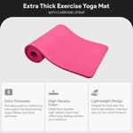 product_image_name-Generic-High Density Thickened Yoga Mat - 183CM*61CM*10MM With Straps + Mesh Bag - Pink - Pink-7