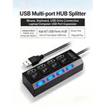 product_image_name-Generic-USB 2.0, Four-Port USB Splitter with Multi-Port Extender and Independent Switches-Black-3