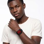 Fashion Student Square LED Watch with Step Counter No App Needed for Boys Girls - Black - image 3