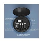 ShebSheb 4-in-1 USB C to Lightning Adapter Kit with Multi-Functional Storage Box(Black) - image 3