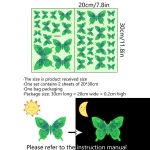 product_image_name-Generic-Green Light Butterfly Wall Decoration Luminous Wall Stickers-Suitable For Living Room Bedroom Background Decoration-2