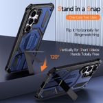 product_image_name-Samsung-Galaxy S25 Ultra Heavy-Duty, ShockProof, Military Grade, Rugged Armour Case With MAGSAFE Support And Invisible Foldable Stand - Blue -3