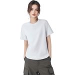 product_image_name-Fashion-Ladies Solid Color T-Shirt Women's Loose Sport Casual Polo- Comfortable Daily Wear-3