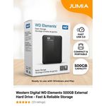 WD 500gb External hard drive - image 3