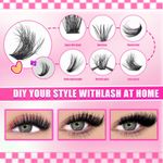 product_image_name-Generic-Lash Clusters Kit 320 Pcs DIY Individual Cluster Lashes D Curl Lash Extension Kit with Eyelash Bond and Seal, Remover, Tweezers Applicator Tool for False Eyelash Cluster Kit(60D+80D+100D, Mix10-18mm Kit)-7