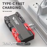 Generic Smiling Shark Rechargeable LED Torch with Power Bank- Black/Red - image 3