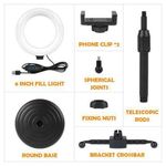 product_image_name-Generic-6Inch LED Selfie Ring Light & Tripod Stand 2 Phone Holders - ....-3