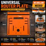 Generic Universal cutting mat set, suitable for bevel cuts, no-drill 28x25cm base (large, reinforced version)