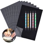 product_image_name-Generic-Carbon Copy Paper, 100 Sheets Black Graphite Paper  and 5 Pieces Ball Embossing Styluses-1