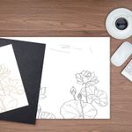 product_image_name-Generic-Carbon Copy Paper, 100 Sheets Black Graphite Paper  and 5 Pieces Ball Embossing Styluses-4