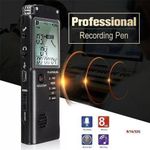 Generic 8G Rechargeable Recording Pen Digital Voice Recorder Audio MP3 Player