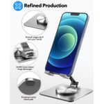 product_image_name-White Label- 360° Rotation Adjustable Premium Phone Stand - Silver-2