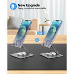product_image_name-White Label- 360° Rotation Adjustable Premium Phone Stand - Silver-3