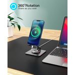 product_image_name-White Label- 360° Rotation Adjustable Premium Phone Stand - Silver-4