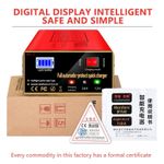 Generic 12V Smart Car Battery Charger with Pulse Repair and Automatic Stop When Fully Charged - image 2