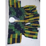  Smock Fugu Batakari - Green, Black & Yellow Patchwork