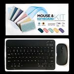 product_image_name-Generic-Portable Rechargeable Bluetooth Slim Wireless Keyboard Mouse - Black-2