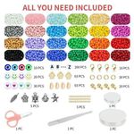 Fashion DIY Beaded Bracelet Making Kit 4000 Pieces - image 3