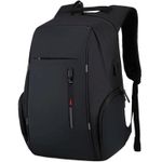product_image_name-Fashion-Laptop Backpack With USB Charger Port - Black-1