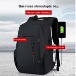 product_image_name-Fashion-Laptop Backpack With USB Charger Port - Black-6