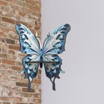 Generic Painted Butterfly Corner Shelf, Wooden Floating Shelf, Decorative Wall Shelf - image 4