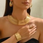 product_image_name-Fashion-Quality Wire Costume Women Jewelry Set Accessories Female Gold Necklace Sets-2