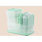 Plastic Storage Bowl - Turquoise Green 17peices 