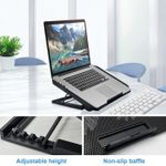 product_image_name-SIKITUT-Laptop Stand with Cooling Fan Laptop Cooler Quiet Notebook Cooling Pad with Adjustable Stand-3