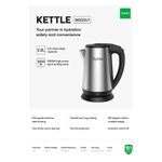 product_image_name-Syinix- 2.2L Electric Kettle 1620W Stainless Steel Fast Boil, Auto Shut Off- Silver-2