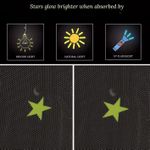 product_image_name-Generic-Ultimate Protection Dreamy Canopy Bed Curtain, Lace Dome Mosquito Net Comes With Glow-In-The-Dark Star Stickers For Double Bed Lace Curtain Valance - Blue-3