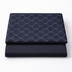 Material Queen Plain and pattern material 4 yards black color 