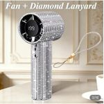 AD  Classic Handheld USB Rechargeable Fan - Multicolour