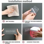 product_image_name-Generic-Wall Mounted Tissue Paper Box Toilet Paper Holder  Waterproof Tray Roll Tube For Toilet Mobile Phone Storage Shelf Tray Tissue Shelf Bathroom Box-2